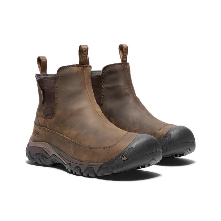 KEEN Leather | Boots | Men's Anchorage III Waterproof Boot   |  Dark Earth/Mulch