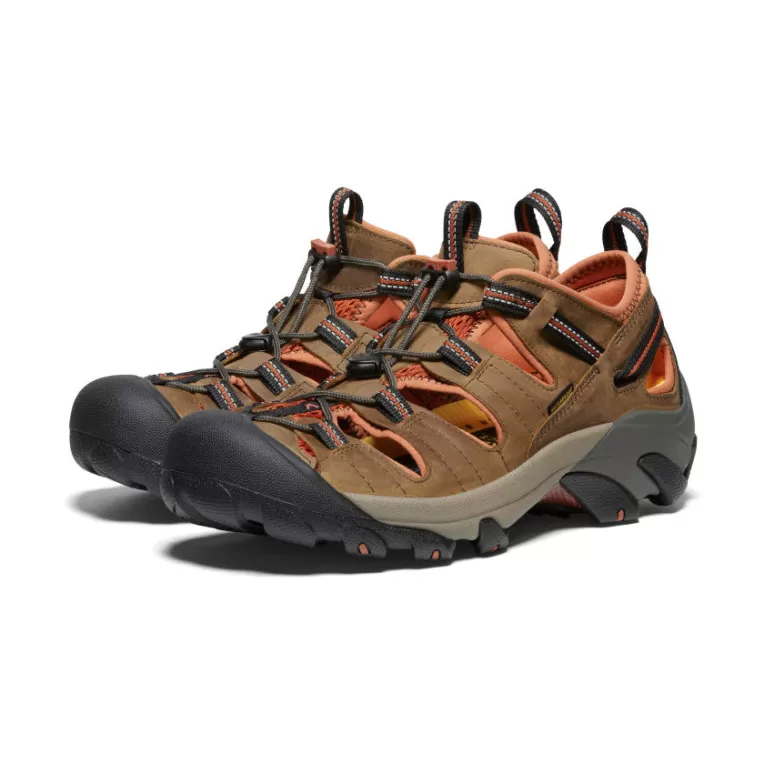 KEEN Leather | Sandals | Men's Arroyo II   |  Black Olive/Bombay Brown