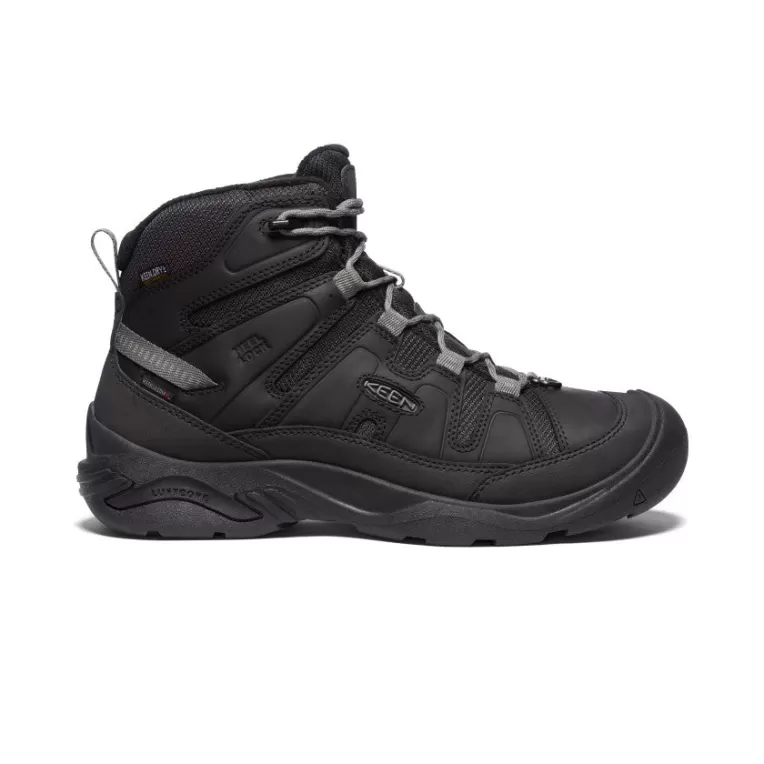 KEEN Leather | Boots | Men's Circadia Polar Waterproof Boot   |  Black/Steel Grey
