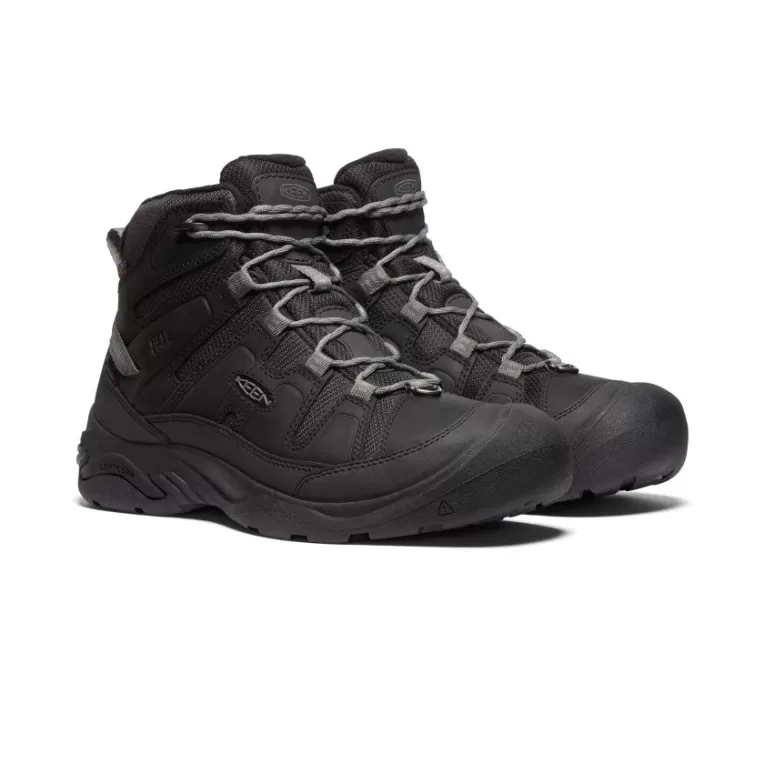 KEEN Leather | Boots | Men's Circadia Polar Waterproof Boot   |  Black/Steel Grey