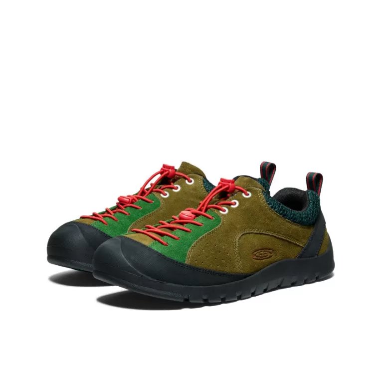KEEN Leather | Shoes | Men's Jasper Rocks Sneaker   |  Dark Olive/Ponderosa Pine