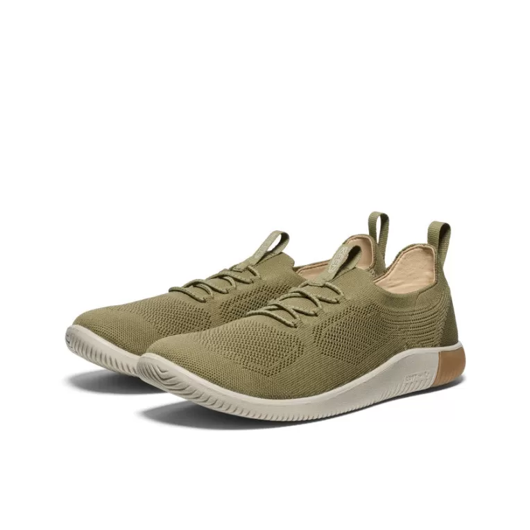 KEEN Shoes | Men's KNX Knit Sneaker   |  Martini Olive/Plaza Taupe