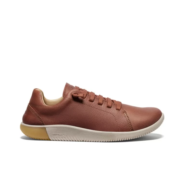 KEEN Leather | Shoes | Men's KNX Leather Sneaker   |  Tortoise Shell/Plaza Taupe