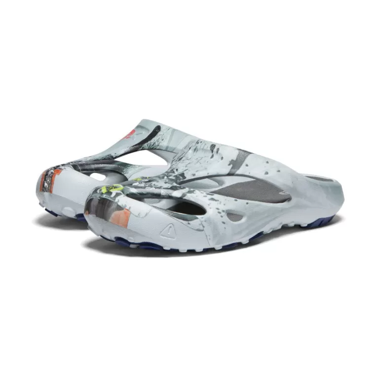 KEEN Slip-on | Men's Shanti Arts Clog x PGu0026AK   |  Silver Birch/Blue Depths