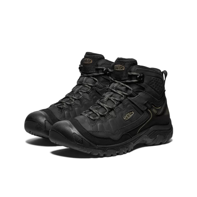 KEEN Leather | Boots | Men's Targhee IV Waterproof Hiking Boot   |  Triple Black
