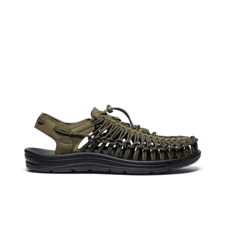 KEEN Sandals | Men's UNEEK Sneaker   |  Dark Olive/Black