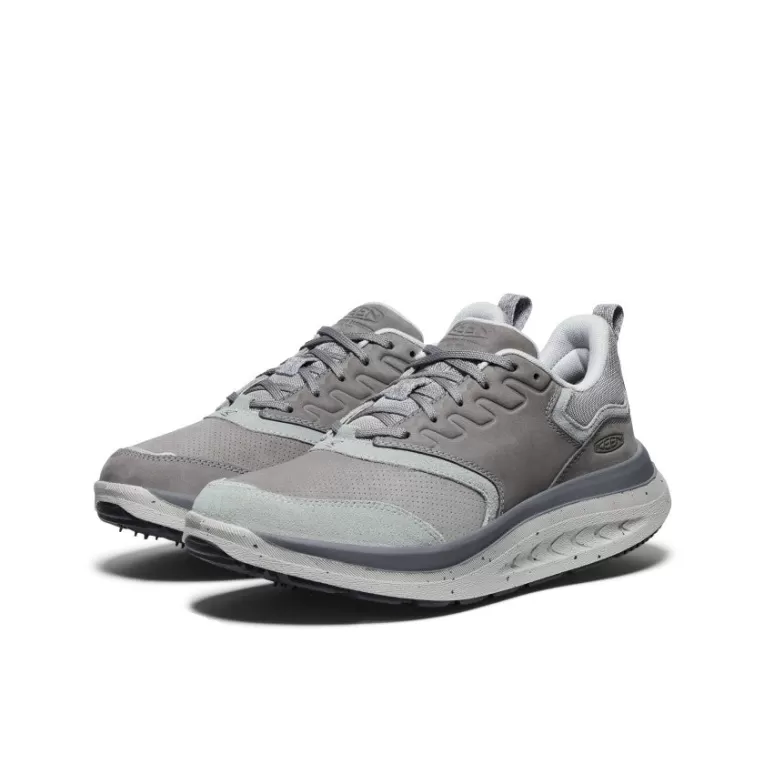 KEEN Leather | Shoes | Men's WK400 Leather Walking Shoe x Engineered Garments   |  Alloy/Steel Grey