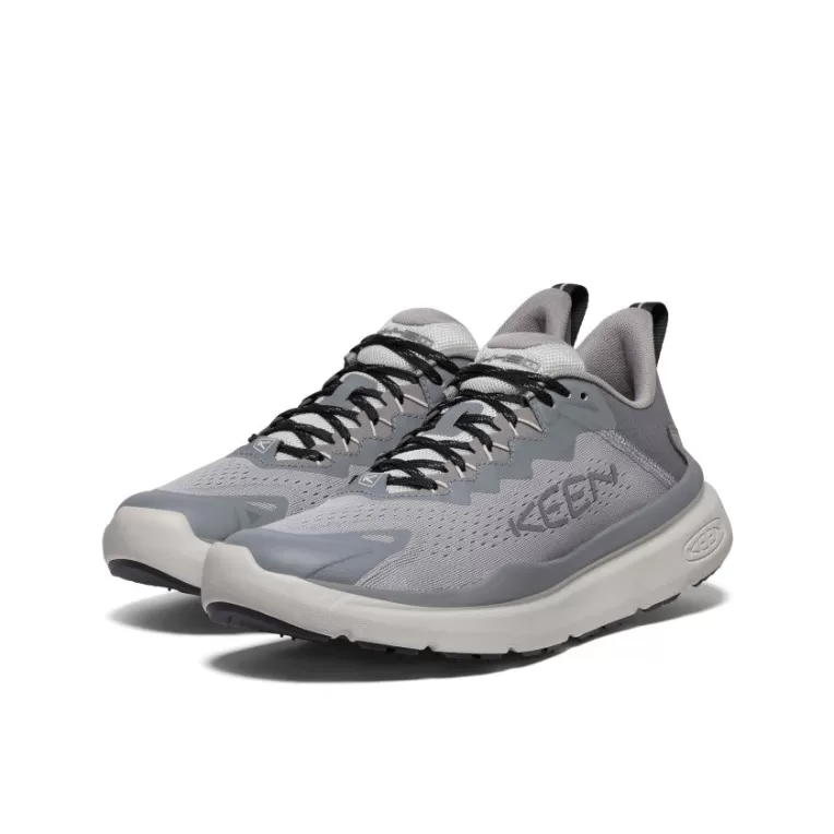 KEEN Shoes | Men's WK450 Walking Shoe   |  Alloy/Steel Grey