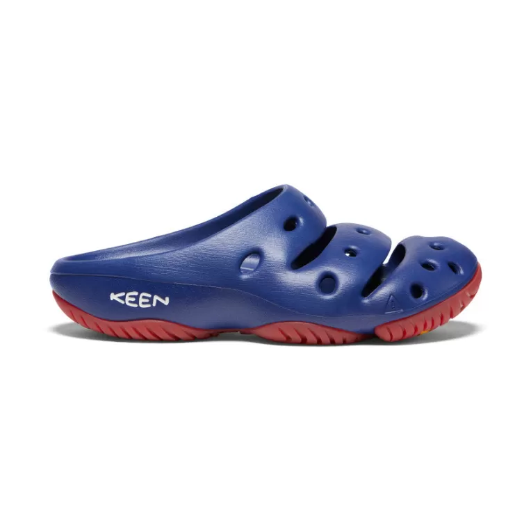 KEEN Slip-on | Men's Yogui Clog   |  Blue Depths/Red Carpet