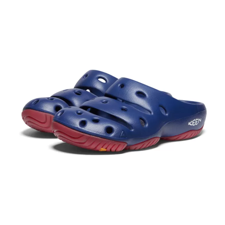 KEEN Slip-on | Men's Yogui Clog   |  Blue Depths/Red Carpet