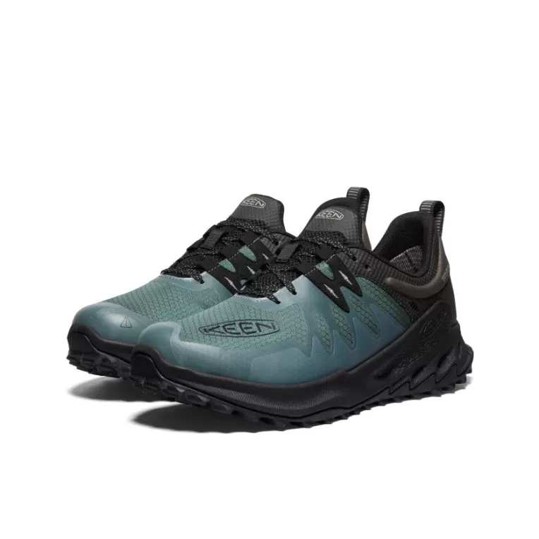 KEEN Shoes | Men's Zionic Waterproof Hiking Shoe   |  Dark Forest/Black