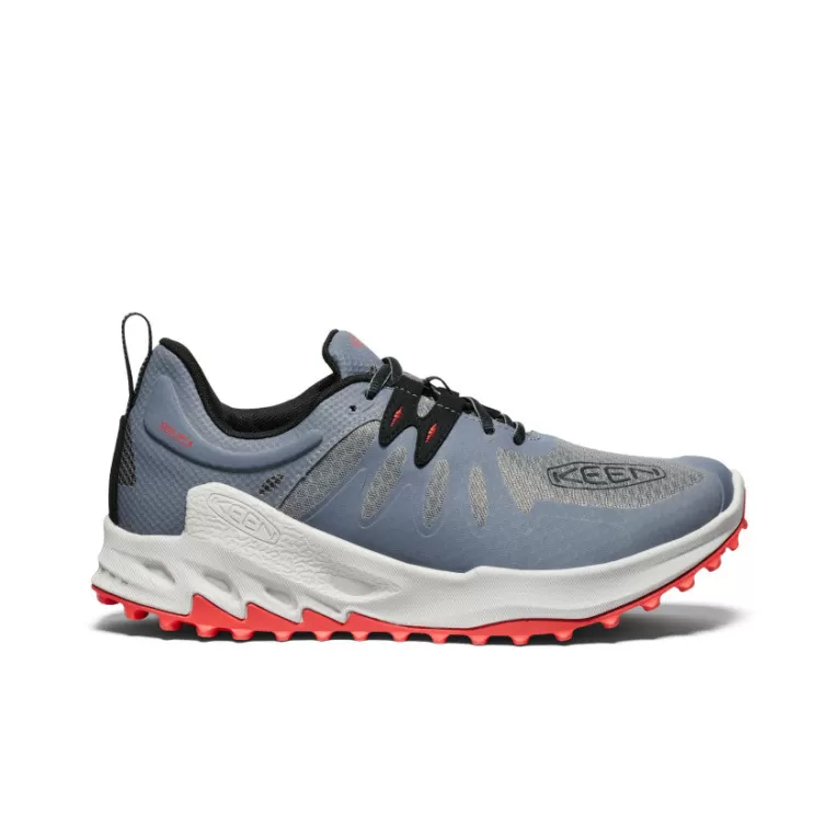 KEEN Shoes | Men's Zionic Waterproof Hiking Shoe   |  Steel Grey/Poppy Red