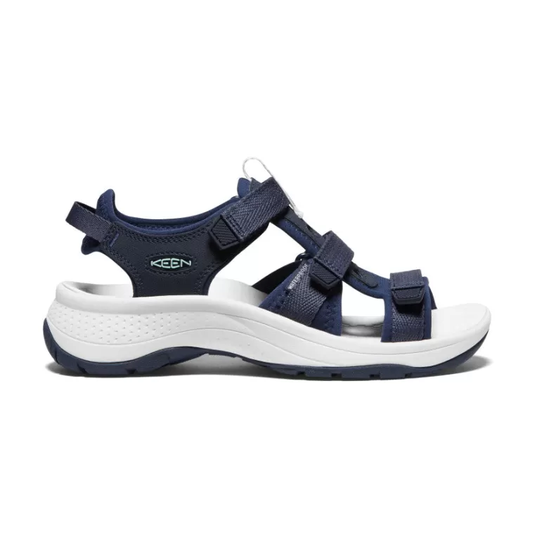 Women KEEN Sandals | Women's Astoria West Open-Toe   |  Blue Nights/Black Iris