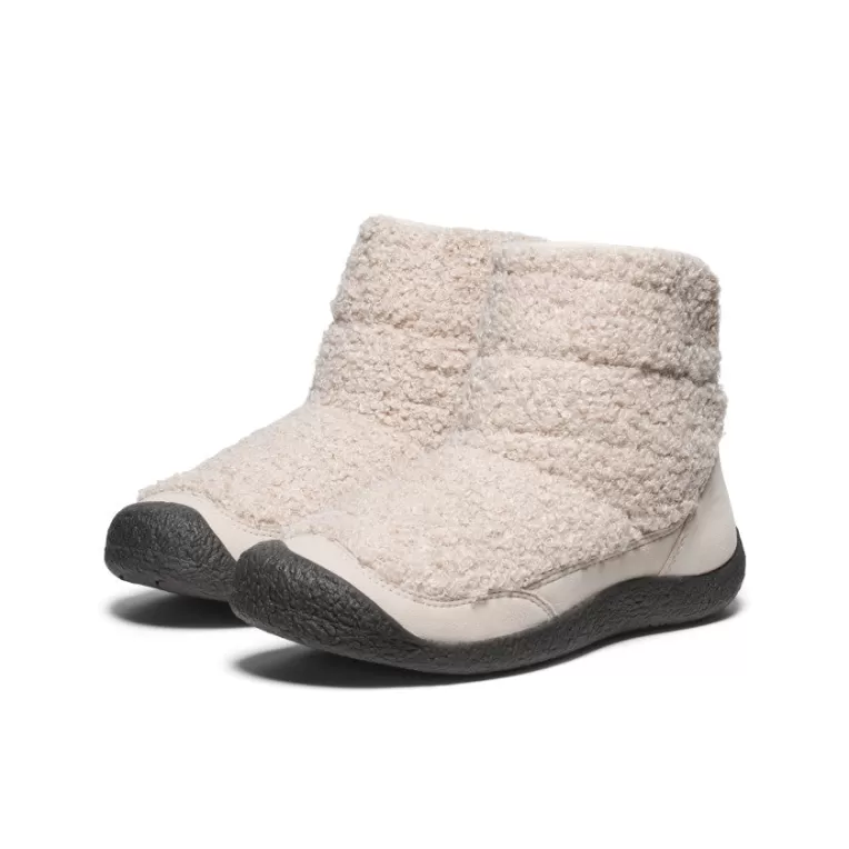 Women KEEN Boots | Women's Howser Fold Down    |  Silver Lining/Black
