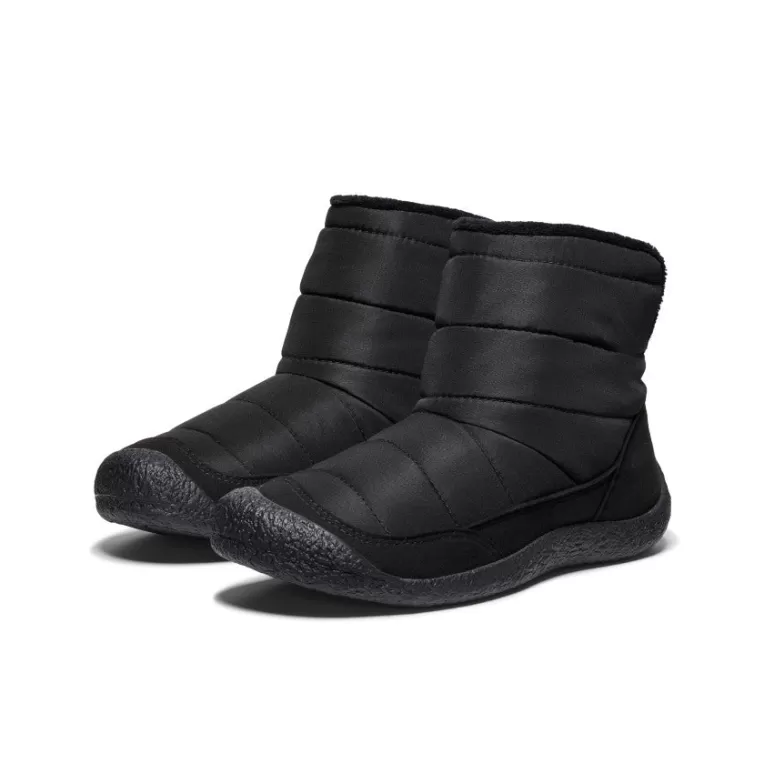 Women KEEN Boots | Women's Howser Fold Down    |  Triple Black/Black