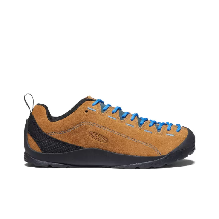 Women KEEN Leather | Shoes | Women's Jasper Suede Sneakers   |  Cathay Spice/Orion Blue