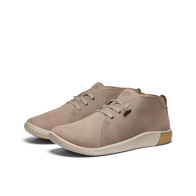 Women KEEN Leather | Boots | Women's KNX Chukka   |  Brindle/Plaza Taupe