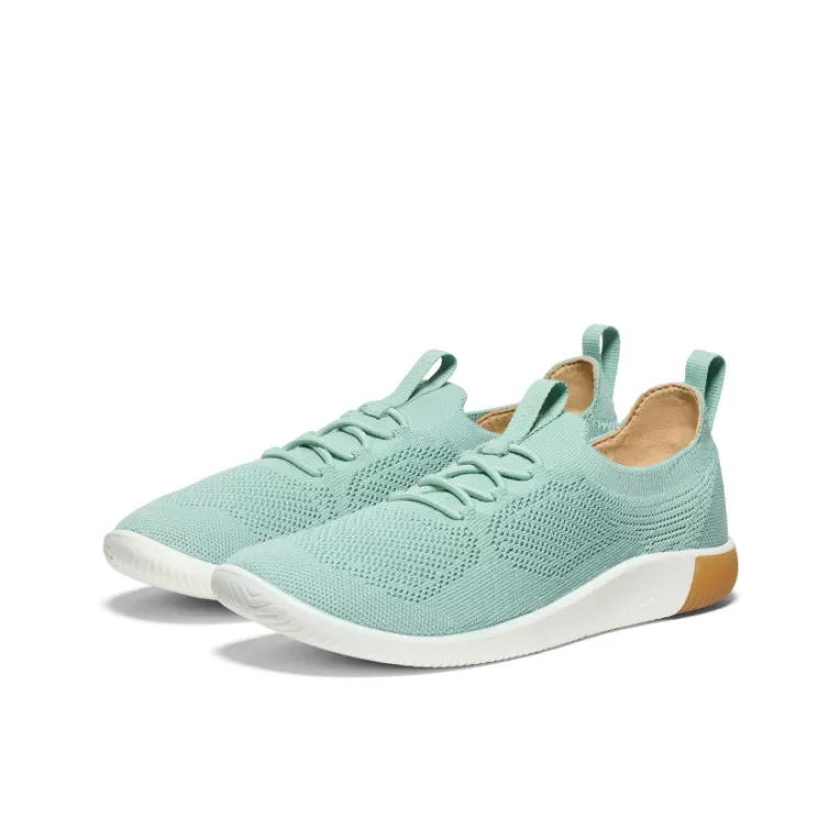 Women KEEN Shoes | Women's KNX Knit Sneaker   |  Granite Green/Lichen