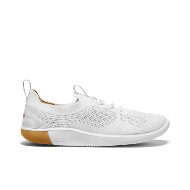Women KEEN Shoes | Women's KNX Knit Sneaker   |  Star White/Moonlite Mauve
