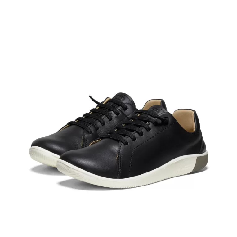 Women KEEN Leather | Shoes | Women's KNX Leather Sneaker   |  Black/Star White