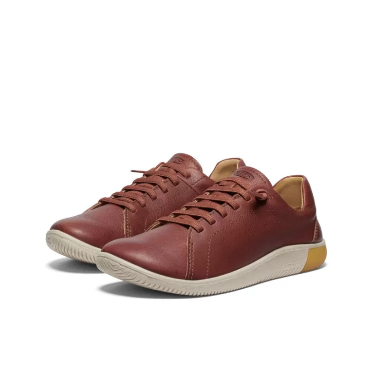 Women KEEN Leather | Shoes | Women's KNX Leather Sneaker   |  Tortoise Shell/Plaza Taupe