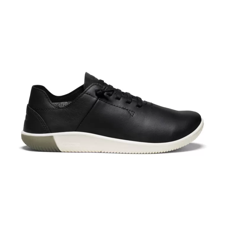 Women KEEN Leather | Shoes | Women's KNX Unlined Leather Sneaker   |  Black/Star White