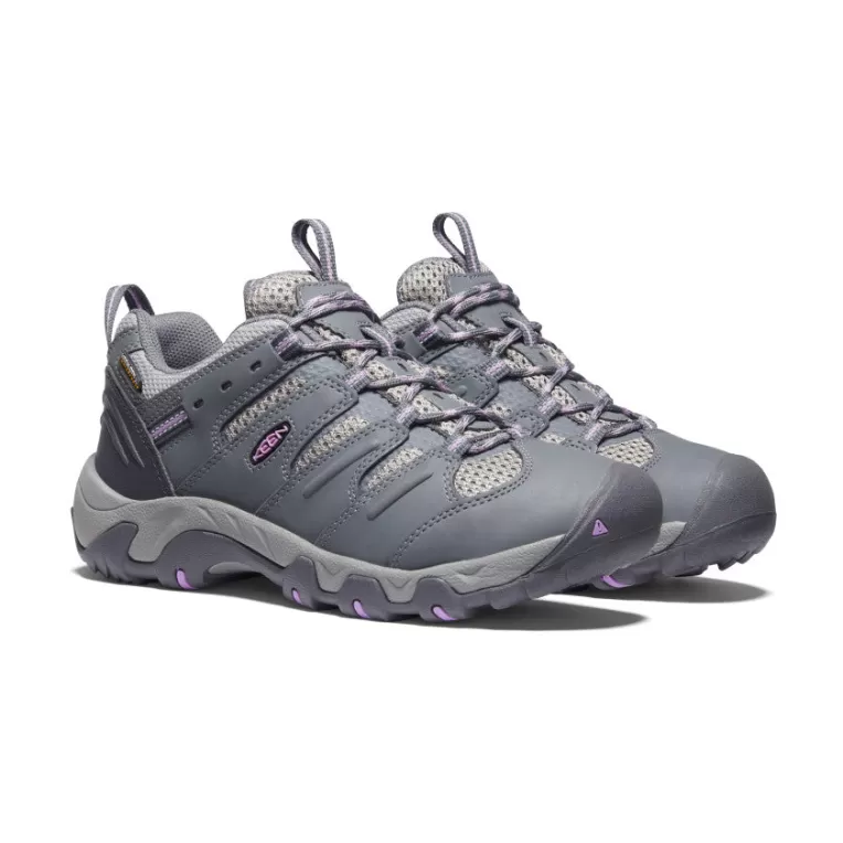 Women KEEN Shoes | Women's Koven Waterproof Shoe   |  Steel Grey/African Violet