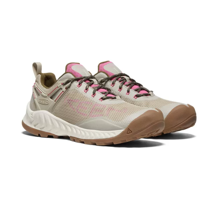 Women KEEN Shoes | Women's NXIS EVO Waterproof Shoe   |  Plaza Taupe/Ibis Rose