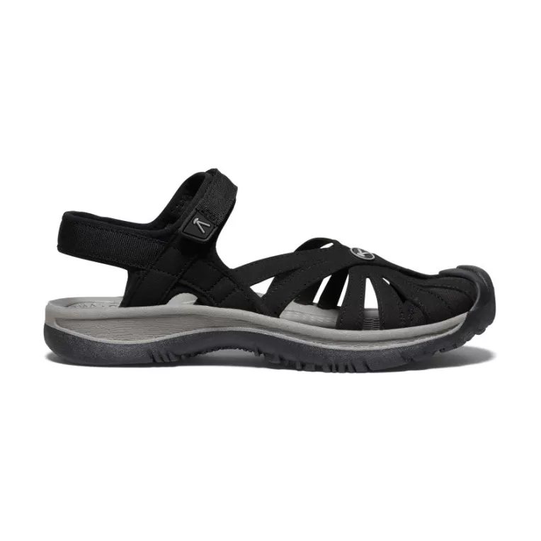 Women KEEN Sandals | Women's Rose Sandal   |  Black/Neutral Gray