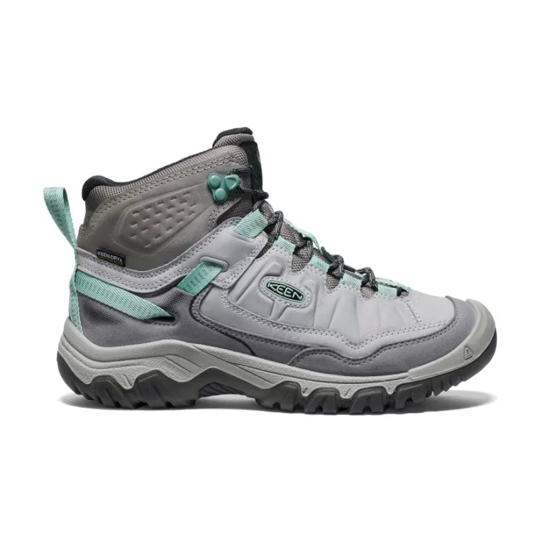 Women KEEN Leather | Boots | Women's Targhee IV Waterproof Hiking Boot   |  Alloy/Granite Green