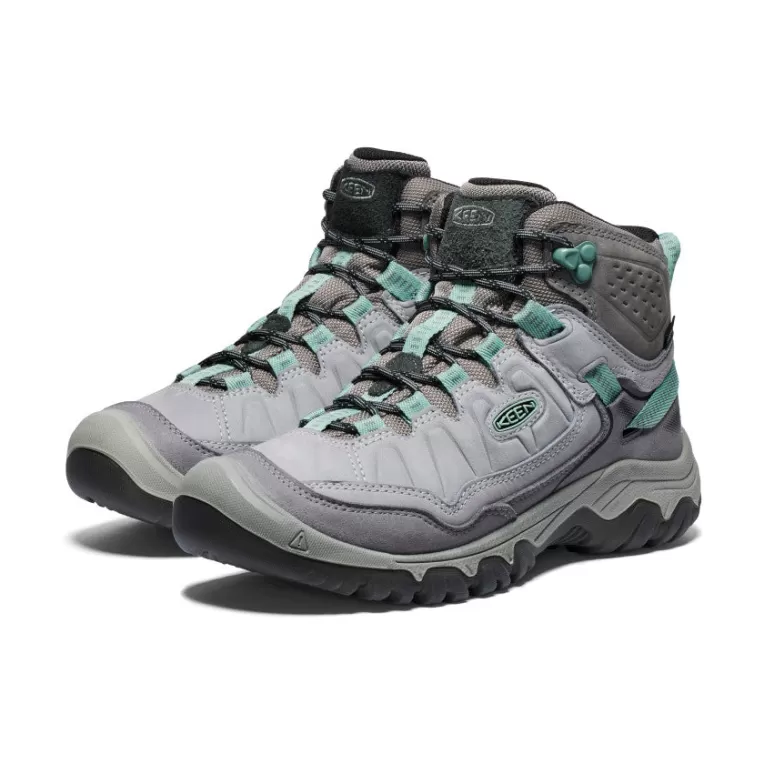 Women KEEN Leather | Boots | Women's Targhee IV Waterproof Hiking Boot   |  Alloy/Granite Green