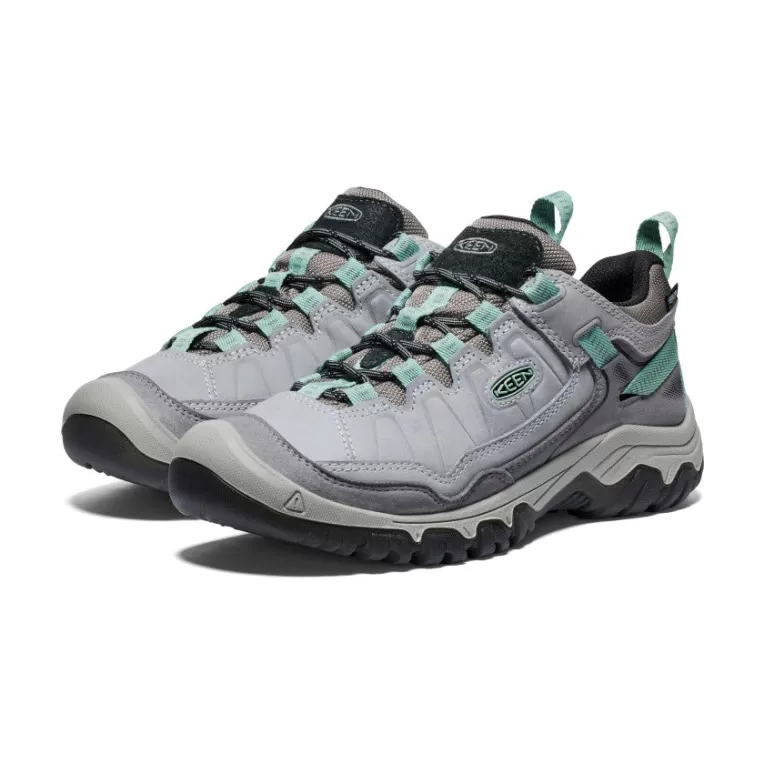 Women KEEN Leather | Shoes | Women's Targhee IV Waterproof Hiking Shoe   |  Alloy/Granite Green