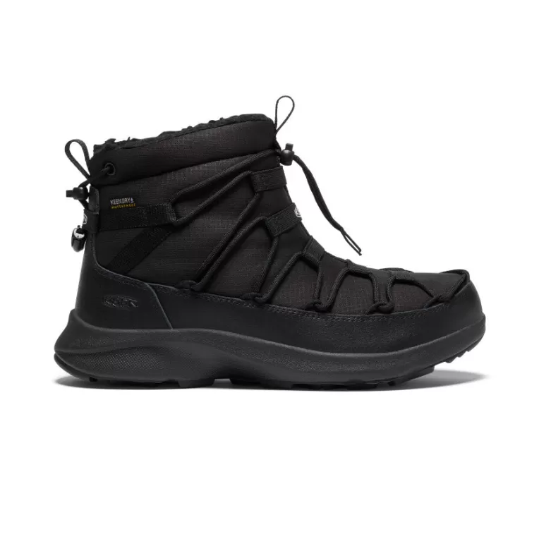 Women KEEN Boots | Women's UNEEK SNK II Waterproof Chukka   |  Triple Black/Black