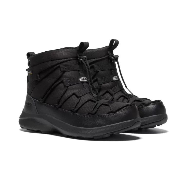 Women KEEN Boots | Women's UNEEK SNK II Waterproof Chukka   |  Triple Black/Black