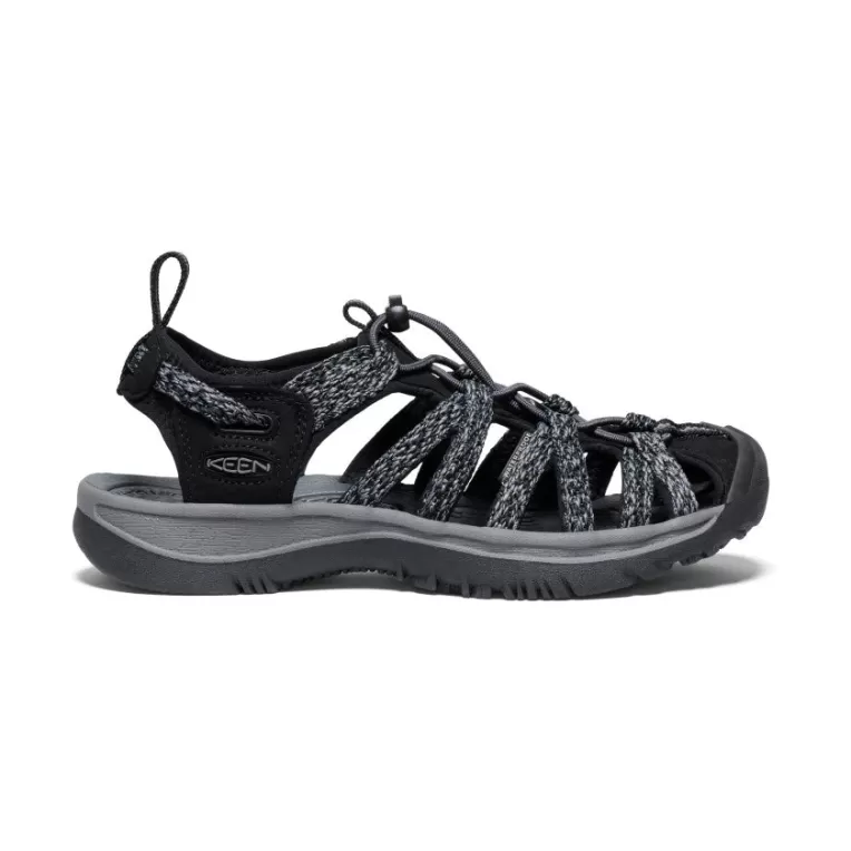 Women KEEN Sandals | Women's Whisper   |  Black/Steel Grey