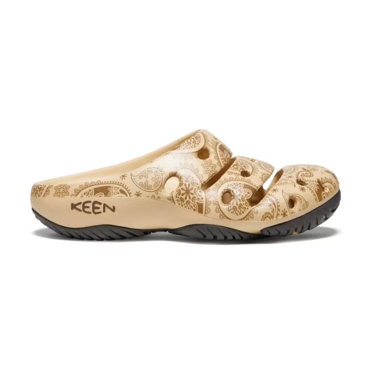 Women KEEN Slip-on | Women's Yogui Arts Clog x THC   |  Caffe Latte Paisley