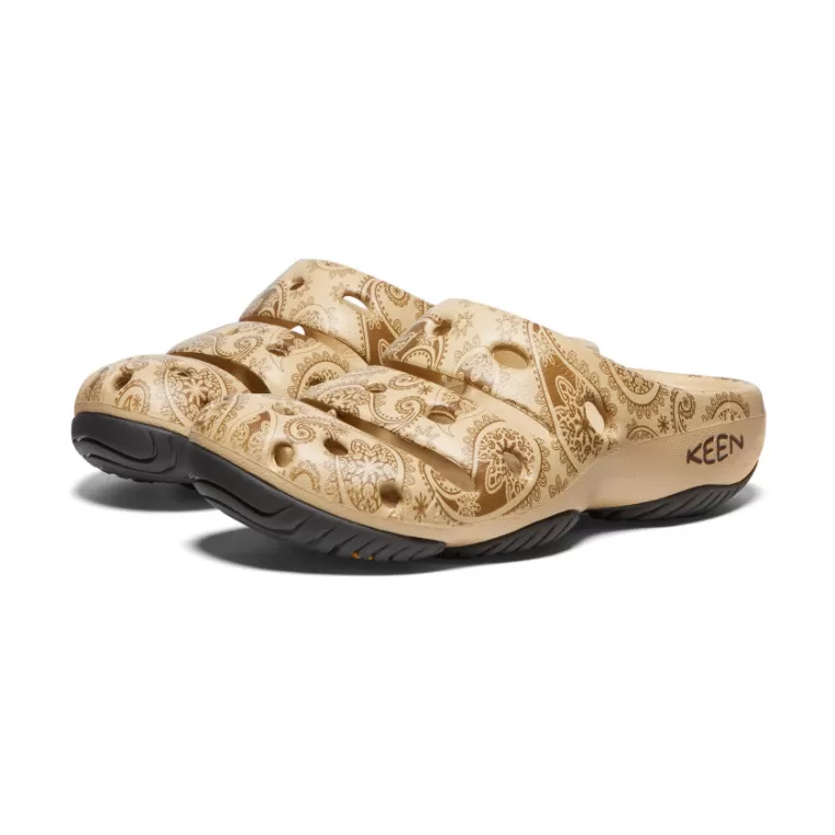 Women KEEN Slip-on | Women's Yogui Arts Clog x THC   |  Caffe Latte Paisley