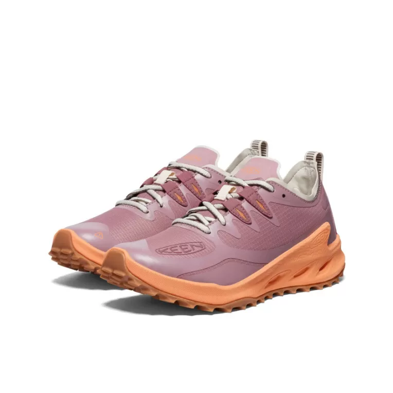 Women KEEN Shoes | Women's Zionic Speed Hiking Shoe   |  Nostalgia Rose/Tangerine