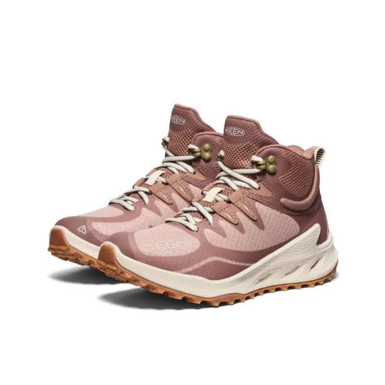 Women KEEN Boots | Women's Zionic Waterproof Hiking Boot   |  Warm Taupe/Birch