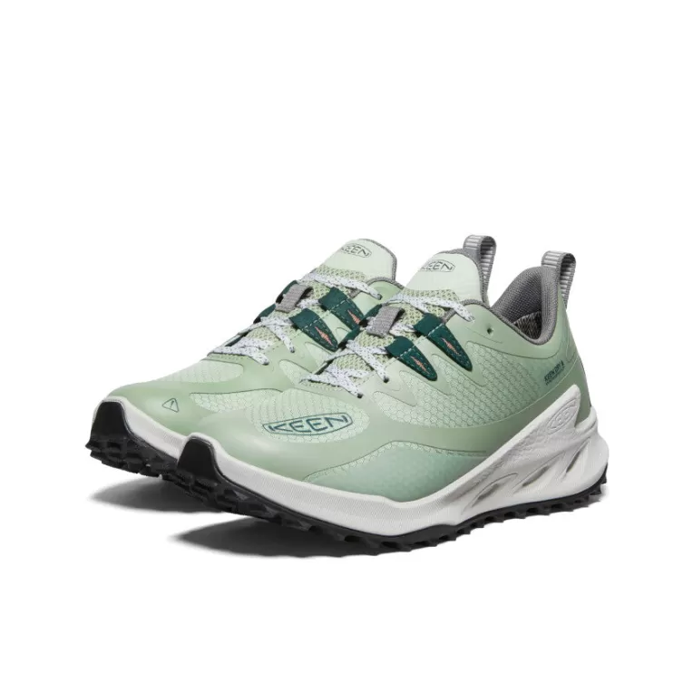 Women KEEN Shoes | Women's Zionic Waterproof Hiking Shoe   |  Desert Sage/Ember Glow