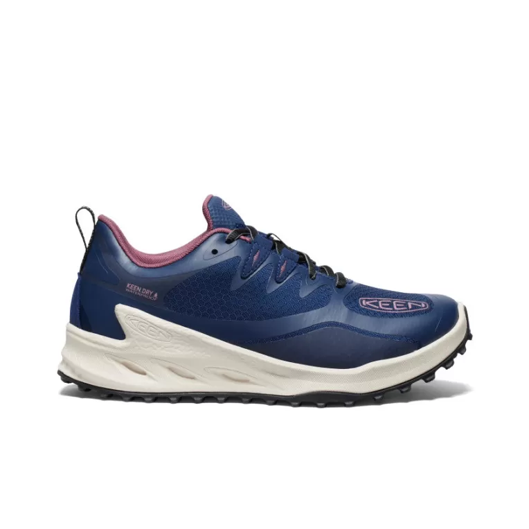 Women KEEN Shoes | Women's Zionic Waterproof Hiking Shoe   |  Naval Academy/Nostalgia Rose