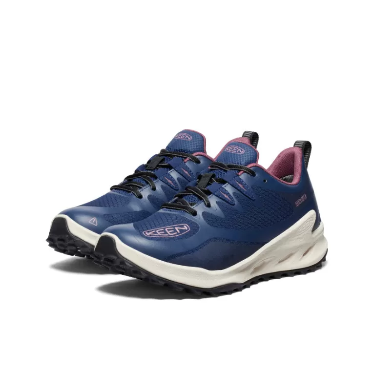 Women KEEN Shoes | Women's Zionic Waterproof Hiking Shoe   |  Naval Academy/Nostalgia Rose