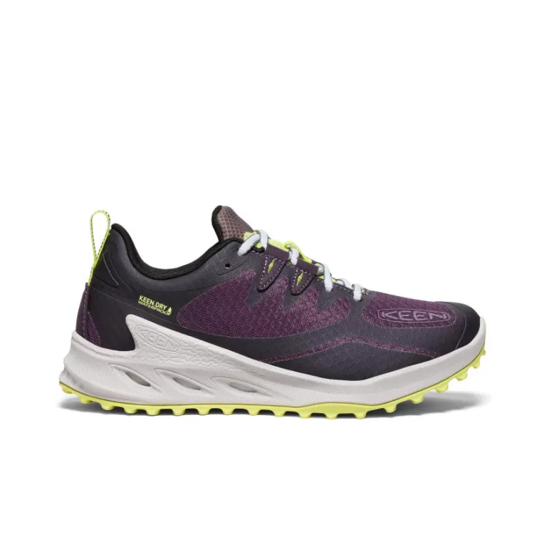 Women KEEN Shoes | Women's Zionic Waterproof Hiking Shoe   |  Plum Perfect/Daiquiri Green