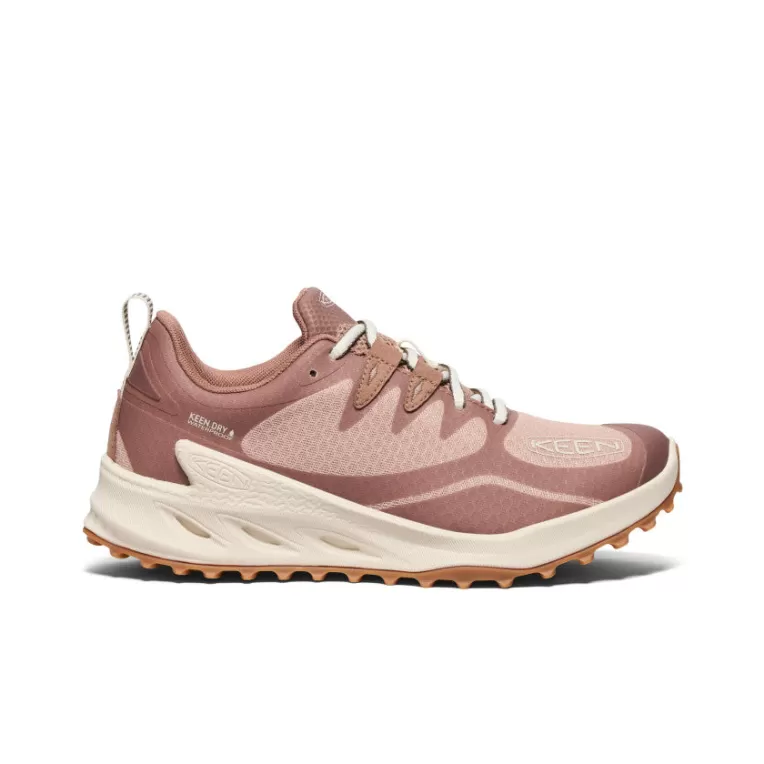 Women KEEN Shoes | Women's Zionic Waterproof Hiking Shoe   |  Warm Taupe/Raw Umber