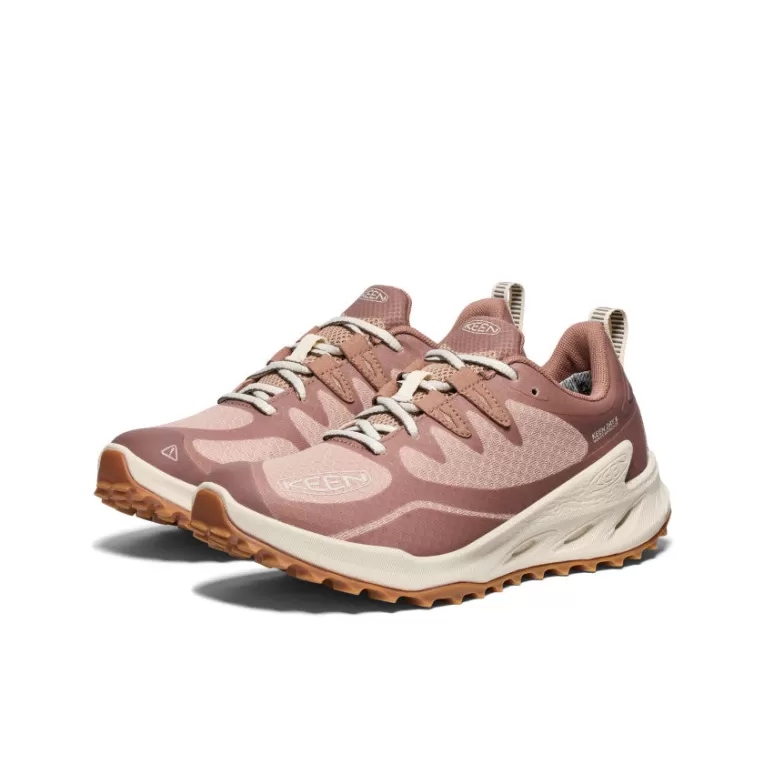 Women KEEN Shoes | Women's Zionic Waterproof Hiking Shoe   |  Warm Taupe/Raw Umber
